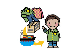 surface mailのイラスト